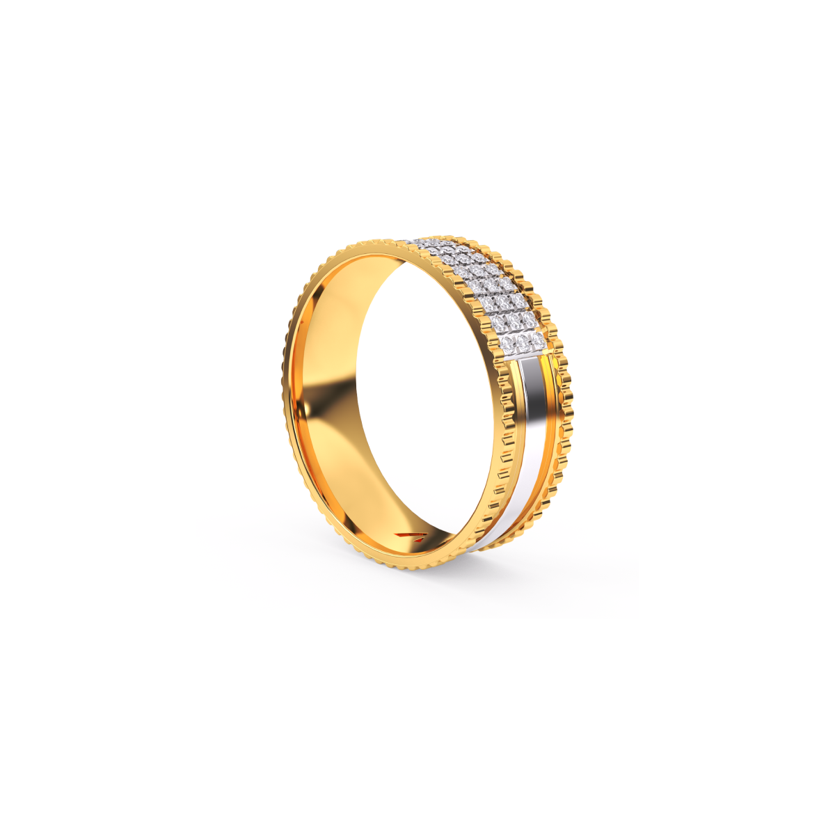 Triple Row Diamond Vintage Eternity Couple Set